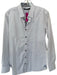 Hammer Made Size 15 White & Brown Cotton Grid Button Down Men's Shirt White & Brown / 15