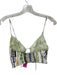 Mariacher Size XS Green & Tan Cotton Spaghetti Strap Aztec Cropped Top Green & Tan / XS
