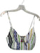 Mariacher Size M Green & Tan Cotton Spaghetti Strap Aztec Cropped Top Green & Tan / M
