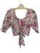 Loveshackfancy Size XS Pink & Green Cotton 3/4 Balloon Sleeve Flowers Top Pink & Green / XS
