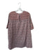 English Factory Size M Mauve & Green Cotton Short Bell Sleeve Flowers Dress Mauve & Green / M