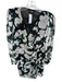 The Kooples Size 3/L Green & Black Polyester Long Sleeve Flowers Dress Green & Black / 3/L