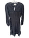 Cleobella Size XS Black Cotton Long Sleeve Swiss Dot Smocked Waist Maxi Dress Black / XS