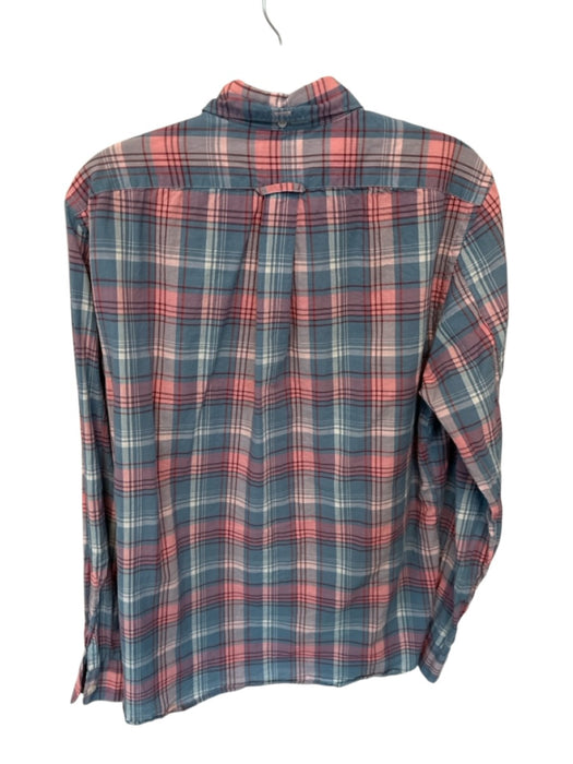 Todd Snyder Size M Pink & Blue Cotton Plaid Button Down Men's Shirt Pink & Blue / M