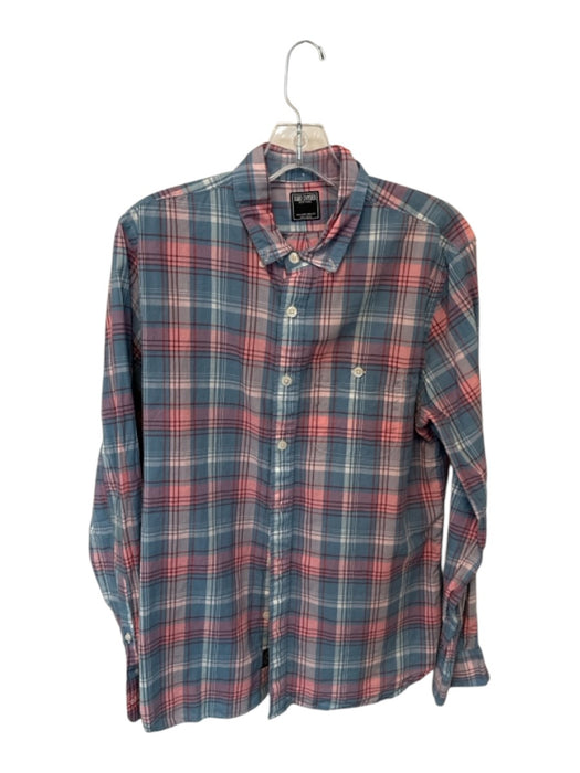 Todd Snyder Size M Pink & Blue Cotton Plaid Button Down Men's Shirt Pink & Blue / M