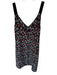 Rag & Bone Size XXS Black & Mauve Silk Sleeveless Flowers Midi Dress Black & Mauve / XXS