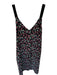 Rag & Bone Size XXS Black & Mauve Silk Sleeveless Flowers Midi Dress Black & Mauve / XXS