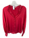 Equipment Size M Red & Black Polyester Long Sleeve stars Button Down Top Red & Black / M
