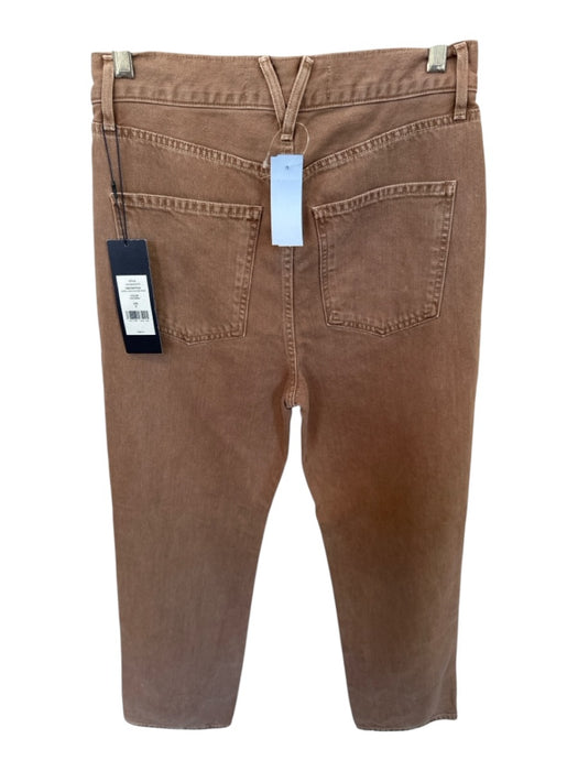 Veronica Beard Size 27 Light Brown Cotton Blend High Waist Straight Leg Jeans Light Brown / 27