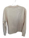 Tibi Size XS Blush Cotton Long Sleeve Gathered Side Crew Neck Sweatshirt Blush / XS