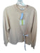 Tibi Size XS Blush Cotton Long Sleeve Gathered Side Crew Neck Sweatshirt Blush / XS