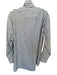 Plan C Size 44 White & Black Cotton Blend Long Sleeve Striped Neck Tie Top White & Black / 44