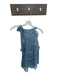 Veronica Beard Size 2 Blue & Green Silk Halter Neck Botanical Ruffles Top Blue & Green / 2