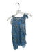 Veronica Beard Size 2 Blue & Green Silk Halter Neck Botanical Ruffles Top Blue & Green / 2