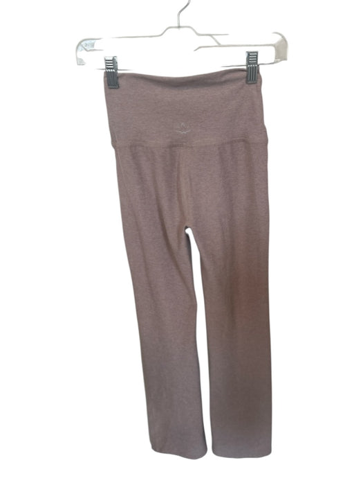 Beyond Yoga Size S Taupe High Waist Heathered Flare Athletic Leggings Taupe / S