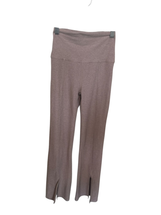 Beyond Yoga Size S Taupe High Waist Heathered Flare Athletic Leggings Taupe / S