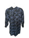 Ann Mashburn Size XS Navy & Purple Cotton Long Sleeve Butterfly Wing Dress Navy & Purple / XS