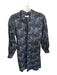 Ann Mashburn Size XS Navy & Purple Cotton Long Sleeve Butterfly Wing Dress Navy & Purple / XS