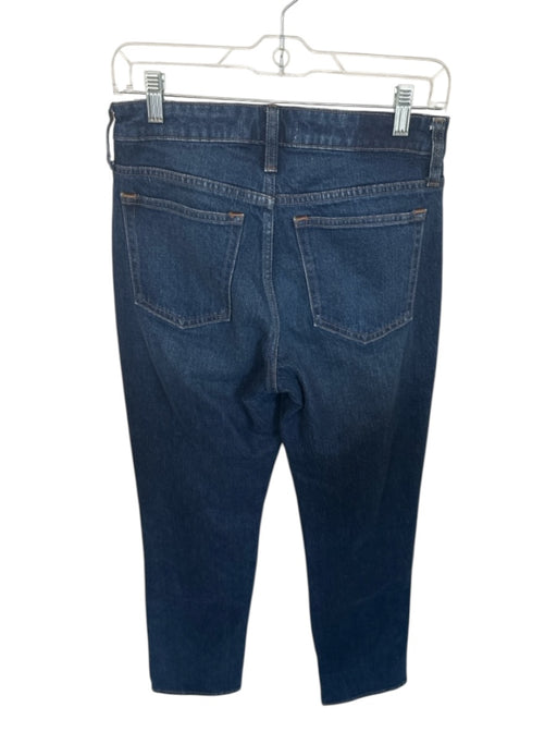 Abercrombie & Fitch Size 26 Dark Wash & Silver Cotton Mid Rise Studded Jeans Dark Wash & Silver / 26