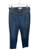Abercrombie & Fitch Size 26 Dark Wash & Silver Cotton Mid Rise Studded Jeans Dark Wash & Silver / 26