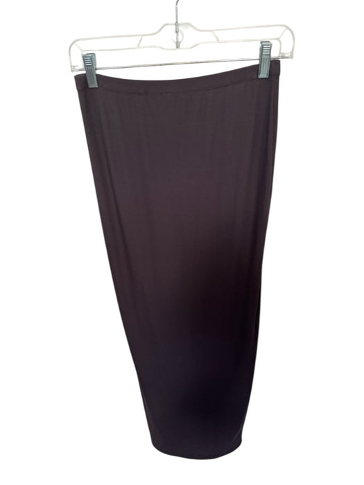 SKIMS Size L Brown Modal Blend Elastic Waist Ribbed Maxi Skirt Brown / L