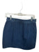 Rag & Bone Size 28 Dark Wash & Silver Cotton Blend Zippers Mini Denim Skirt Dark Wash & Silver / 28