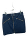 Rag & Bone Size 28 Dark Wash & Silver Cotton Blend Zippers Mini Denim Skirt Dark Wash & Silver / 28