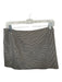 Reformation Size 2 Tan & Brown Wool Blend Side Zip Houndstooth Mini Lined Skirt Tan & Brown / 2
