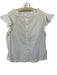 Sea New York Size 0 White Cotton Cap Sleeve Elastic Neck Top White / 0