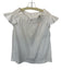 Sea New York Size 0 White Cotton Cap Sleeve Elastic Neck Top White / 0