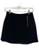 Alice & Olivia Size 2 Black Acetate Front Zip Mini Skirt Black / 2
