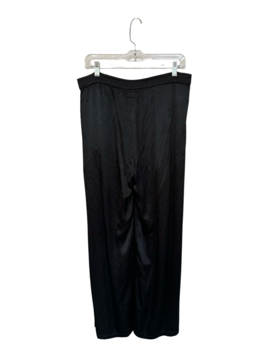 Johnny Was Size S Black Rayon Blend High Waist Wide Leg Pants Black / S