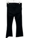 Rag & Bone Size 27 Black Cotton Blend High Waist Bootcut Raw Hem Jeans Black / 27