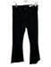 Rag & Bone Size 27 Black Cotton Blend High Waist Bootcut Raw Hem Jeans Black / 27