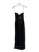 Michael Costello Size XS Black Sequin Strapless Wire Back Zip Gown Black / XS