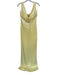 Meshki Size M Butter Yellow Sequin Sleeveless Flower Application Racerback Gown Butter Yellow / M