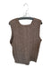 Vero Moda Size XL Taupe Acrylic Blend Sleeveless Cable Knit V Neck Sweater Taupe / XL