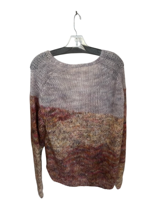 Ulla Johnson Size M/L purple & orange Mohair Blend Loose Knit Buttons Sweater purple & orange / M/L