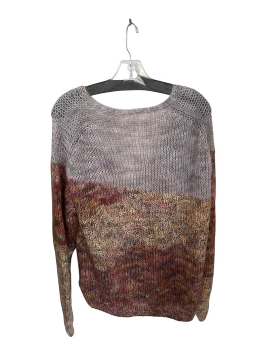 Ulla Johnson Size M/L purple & orange Mohair Blend Loose Knit Buttons Sweater purple & orange / M/L
