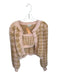 For Love & Lemons Size S Pink & Brown Nylon Long Sleeve Houndstooth Sweater Set Pink & Brown / S