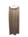 Sablyn Size L Tan Silk Elastic Waist High Waist Wide Leg Pants Tan / L