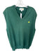 Augusta Natl Golf Vintage Size L Green & Yellow Cotton Masters Logo Golf Sweater Green & Yellow / L
