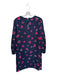 Tara Jarmon Size 36 Navy & Maroon Polyester Blend Long Balloon Sleeve Dress Navy & Maroon / 36