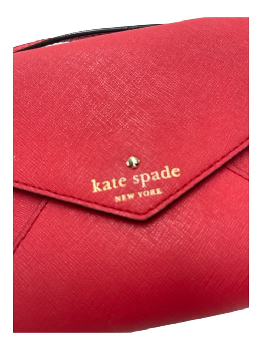 Kate Spade Red Saffiano Leather Envelope Shoulder Bag Gold Hardware Bag Red / S