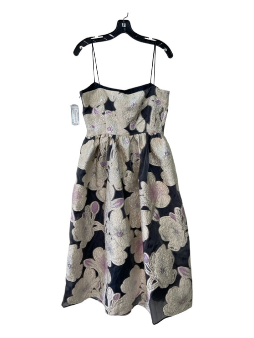 Stine Goya Size L Gray Beige Pink Polyester Blend Floral Spaghetti Strap Dress Gray Beige Pink / L