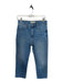 Madewell Size 26P Med Light Wash Cotton High Waist Straight Leg Raw Hem Jeans Med Light Wash / 26P