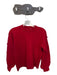 Hyacinth House Size XS Red Acrylic Blend Long Balloon Sleeve Pom Pom Sweater Red / XS