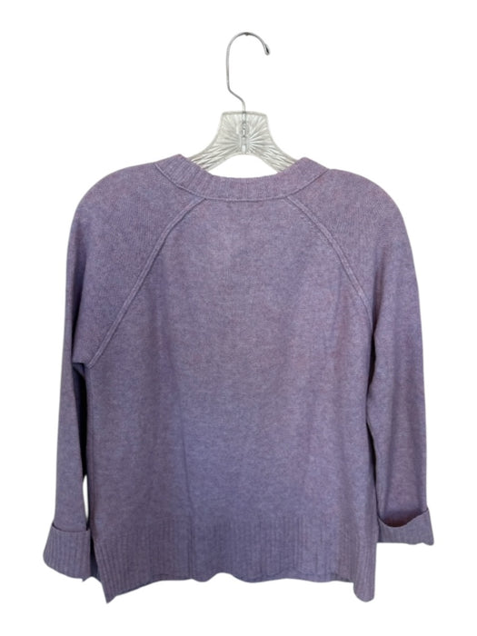 J. Crew Size S Purple Wool Long Sleeve Cable Knit Sweater Purple / S