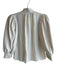 Alice & Olivia Size XS Ivory Viscose Long Draped Sleeve Stretch Accents Top Ivory / XS