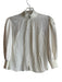 Alice & Olivia Size XS Ivory Viscose Long Draped Sleeve Stretch Accents Top Ivory / XS